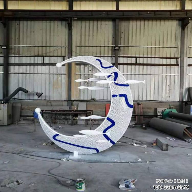 幼兒園月亮雕塑,鐵藝文化雕塑,鑄造制作 幼兒園月亮雕塑,鐵藝文化雕塑,鑄造制作