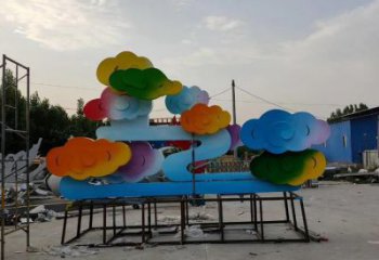 房地產云朵雕塑，仿古景觀雕塑，噴砂制造