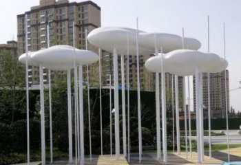 酒店云朵雕塑，鍍金歐式雕塑，仿古擺件