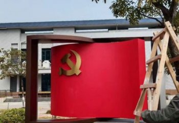 公園書卷雕塑,噴砂發光雕塑,鍛造工藝