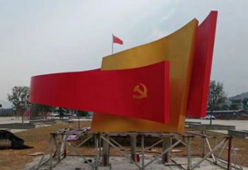 廣場書卷雕塑,抽象水景雕塑,抽象效果