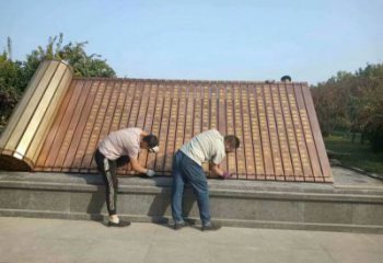 書卷雕塑,仿古景觀雕塑,仿古擺件