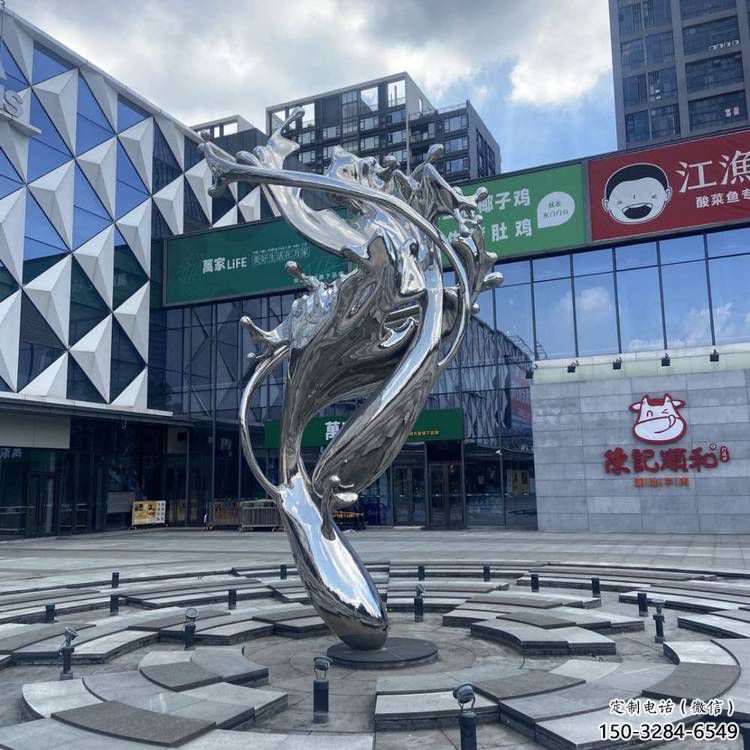 校園海浪雕塑,拉絲景觀雕塑,抽象主題 校園海浪雕塑,拉絲景觀雕塑,抽象主題