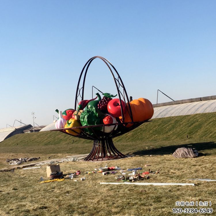 公園花籃雕塑,噴砂發光雕塑,鍛造工藝 公園花籃雕塑,噴砂發光雕塑,鍛造工藝