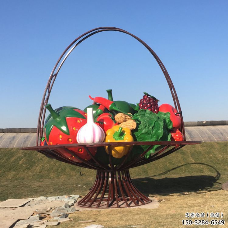 校園花籃雕塑，拉絲景觀雕塑，抽象主題