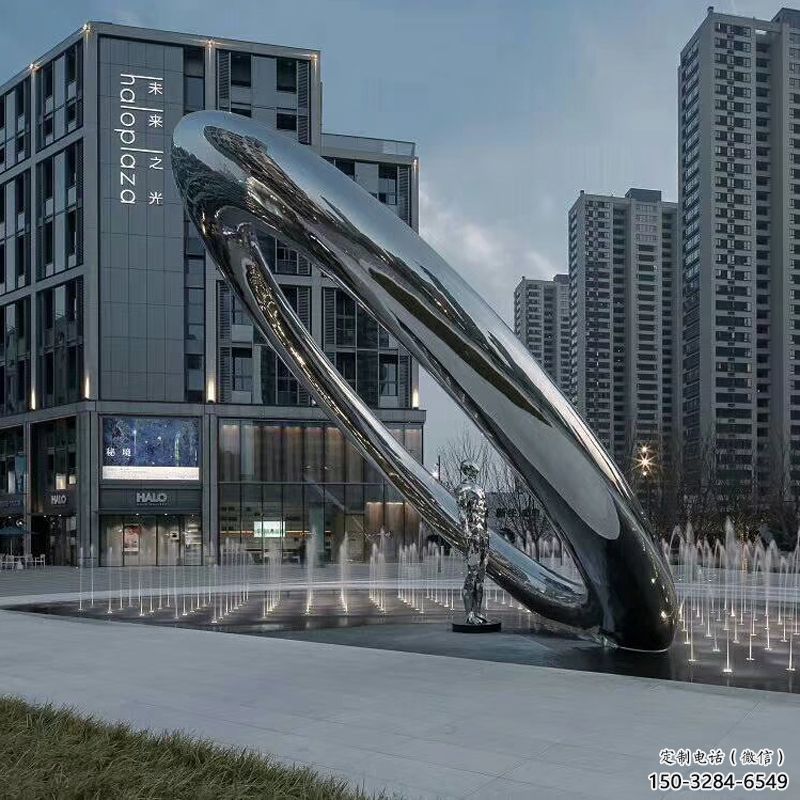 酒店圓環雕塑,鏡面歐式雕塑,仿古擺件 酒店圓環雕塑,鏡面歐式雕塑,仿古擺件