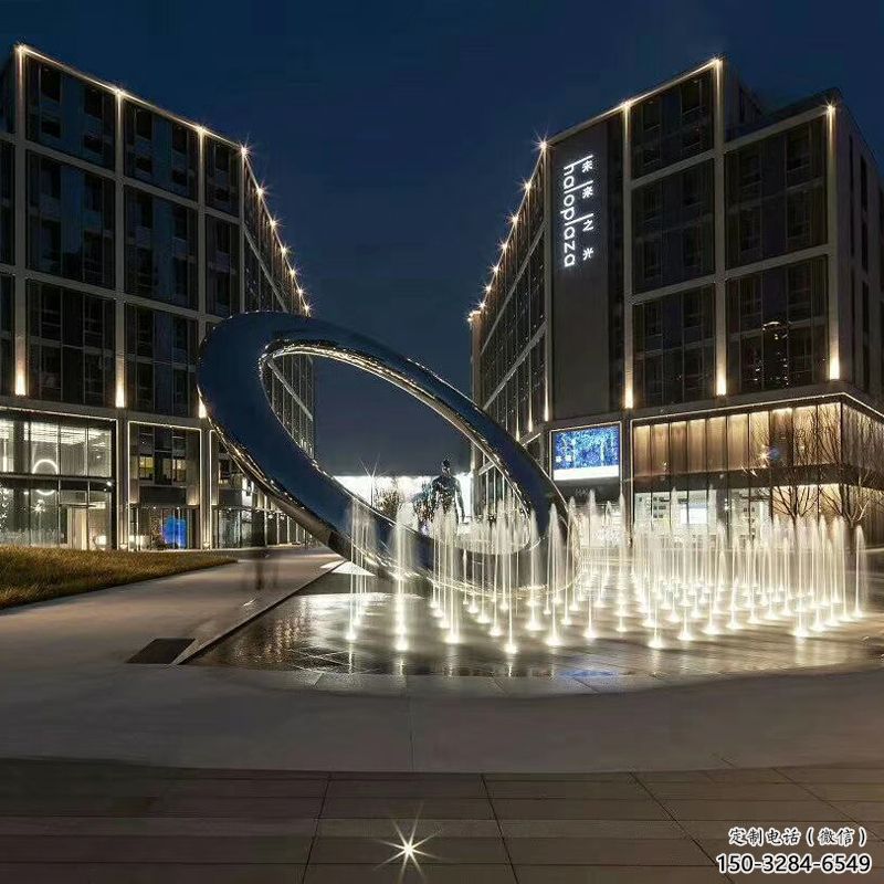 幼兒園圓環雕塑，鐵藝文化雕塑，鑄造制作