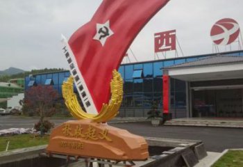 黨徽雕塑,革命黨建雕塑,黨建擺件