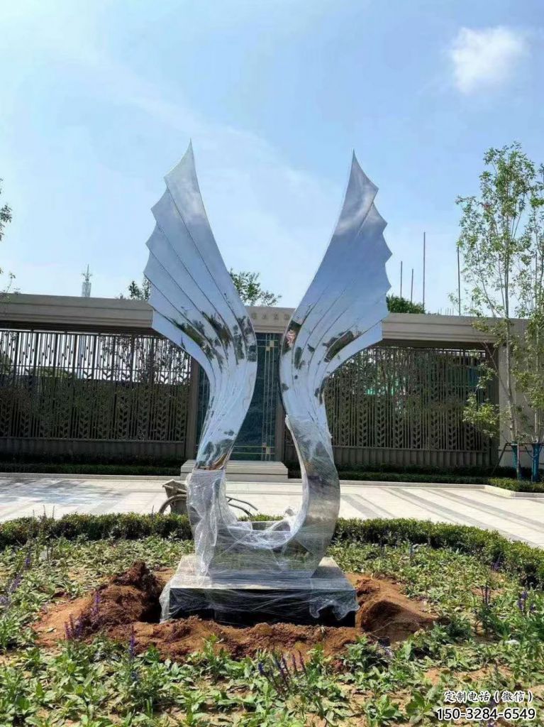 戶外翅膀雕塑，公園歐式雕塑，公園工藝