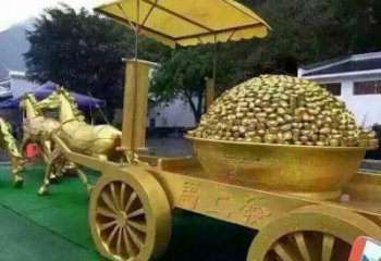 店門口馬車雕塑 創(chuàng)意景觀雕塑 民俗擺件