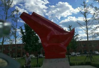 街頭旗幟雕塑，烤漆工藝，廣場公園擺放