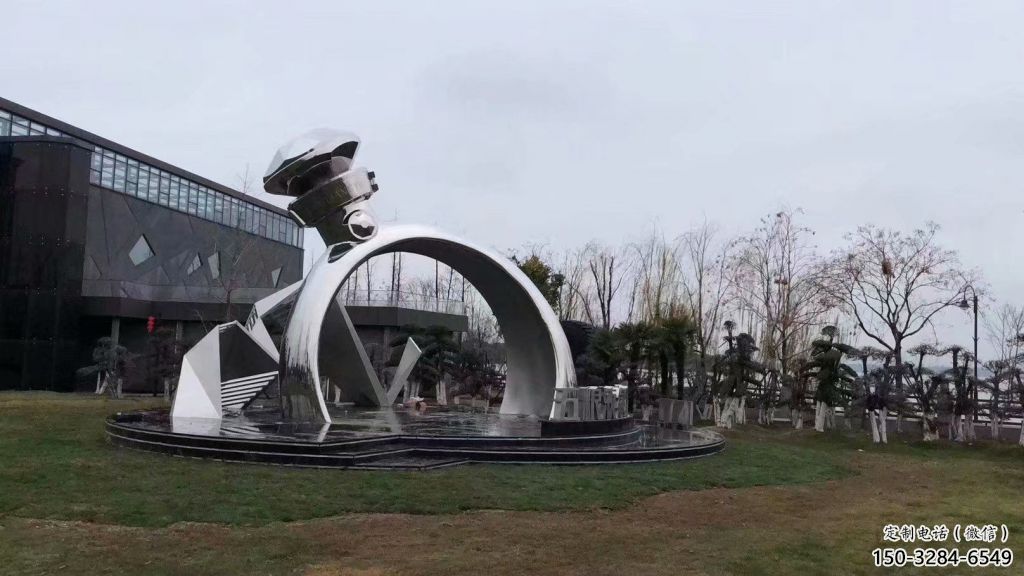 大型戒指雕塑 歐式步行街擺件 鏡面雕塑 大型戒指雕塑 歐式步行街擺件 鏡面雕塑