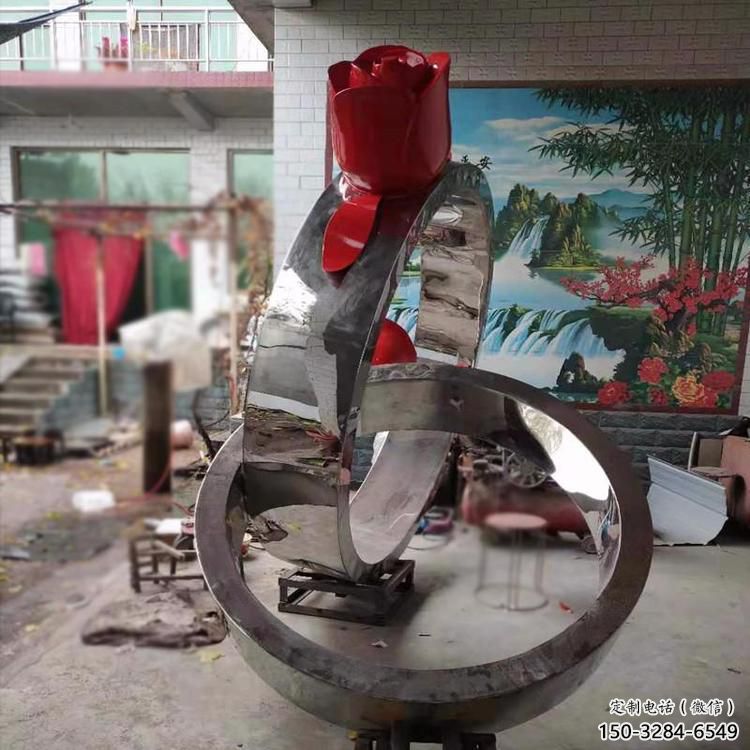 戒指雕塑 景觀美陳小品 噴漆雕塑 戒指雕塑 景觀美陳小品 噴漆雕塑