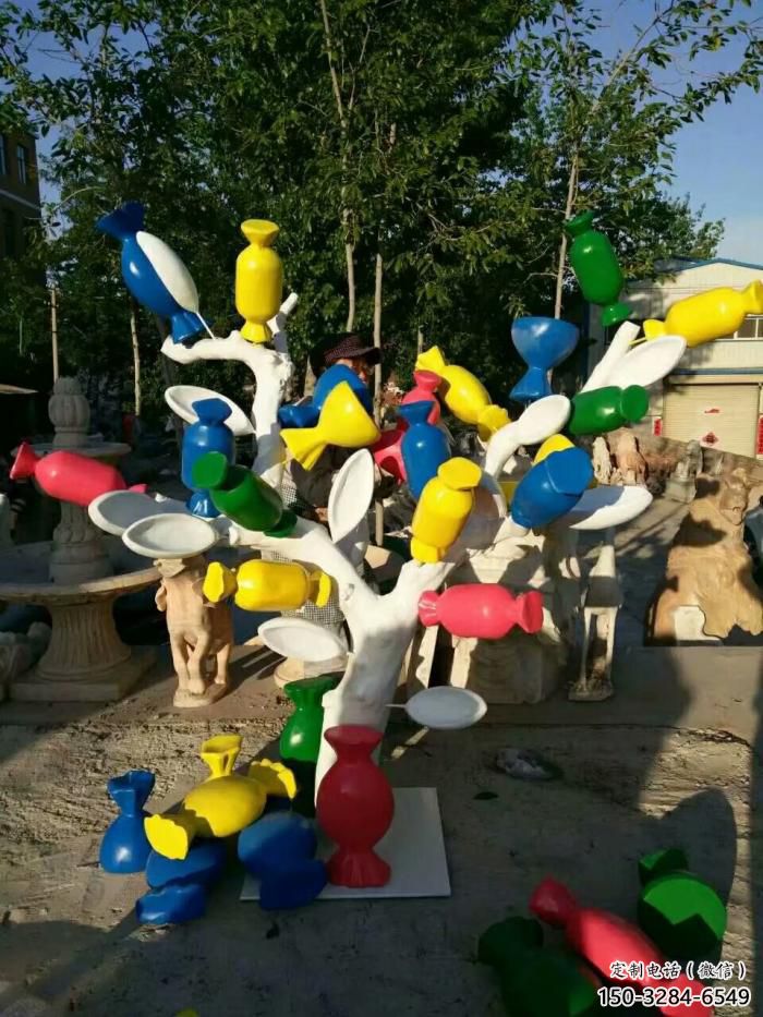 農村糖果雕塑 抽象藝術擺件 烤漆雕塑 農村糖果雕塑 抽象藝術擺件 烤漆雕塑