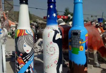 園林酒瓶雕塑 大型景觀小品 中式雕塑