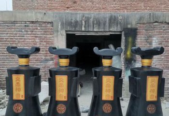 幼兒園酒瓶雕塑，鐵藝文化雕塑，鑄造制作