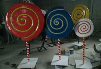 賓館糖果雕塑 烤漆大型擺件 歐式雕塑