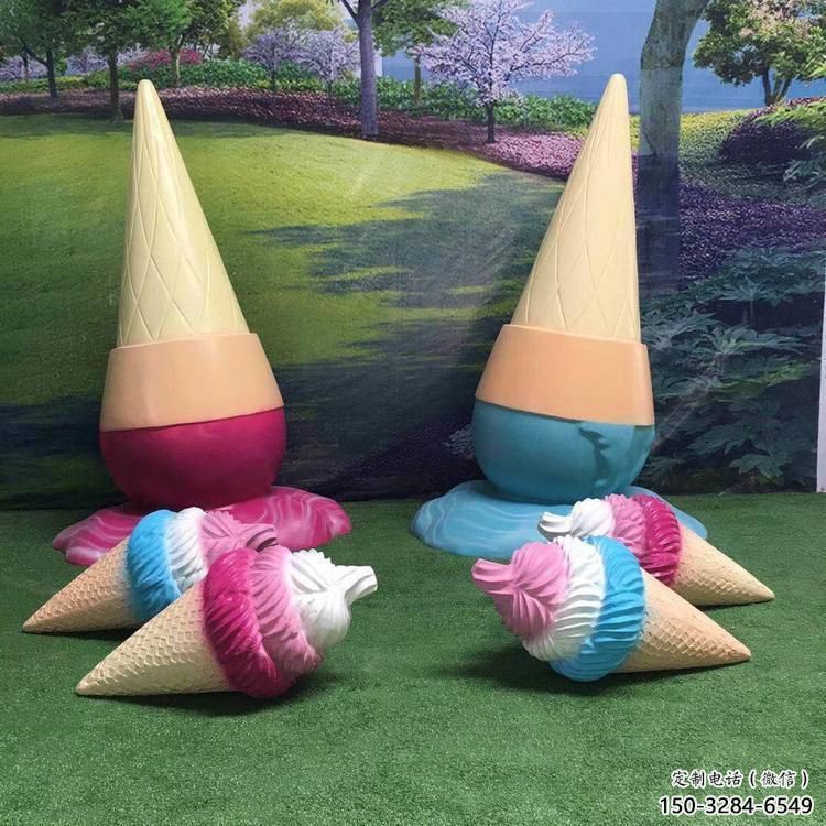 雪糕雕塑 庭院雕塑 標識主題擺件 雪糕雕塑 庭院雕塑 標識主題擺件