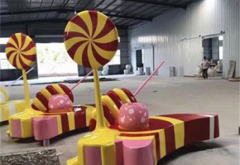 異形棒棒糖雕塑 現代校園小品 校園雕塑