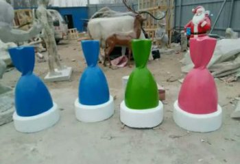 鑄造棒棒糖雕塑 中式村口擺件 景觀雕塑