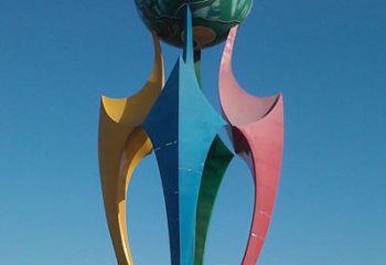 房地產(chǎn)地球雕塑 現(xiàn)代景觀擺件 幾何雕塑