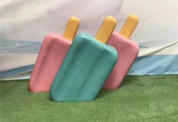 燈光雪糕雕塑 懸空餐飲店小品 商業(yè)街雕塑