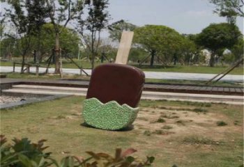 鏡面雪糕雕塑 烤漆大型擺件 博物館雕塑