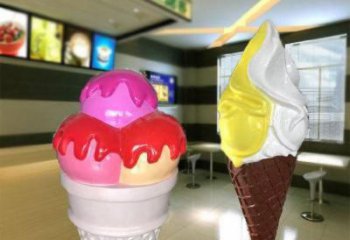 懸空雪糕雕塑 大型別墅區小品 農村雕塑