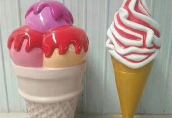 異形雪糕雕塑 現代校園小品 校園雕塑
