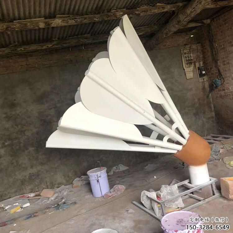 公園羽毛球雕塑 戶外景觀擺件 抽象雕塑 公園羽毛球雕塑 戶外景觀擺件 抽象雕塑
