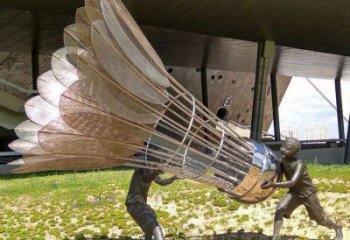 風景區羽毛球雕塑 售樓處廣場雕塑 仿古擺件