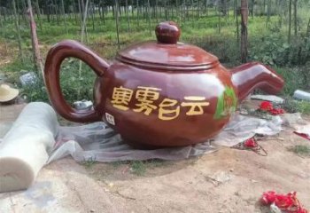 店門口水壺雕塑制作 創意流水雕塑 仿真擺件