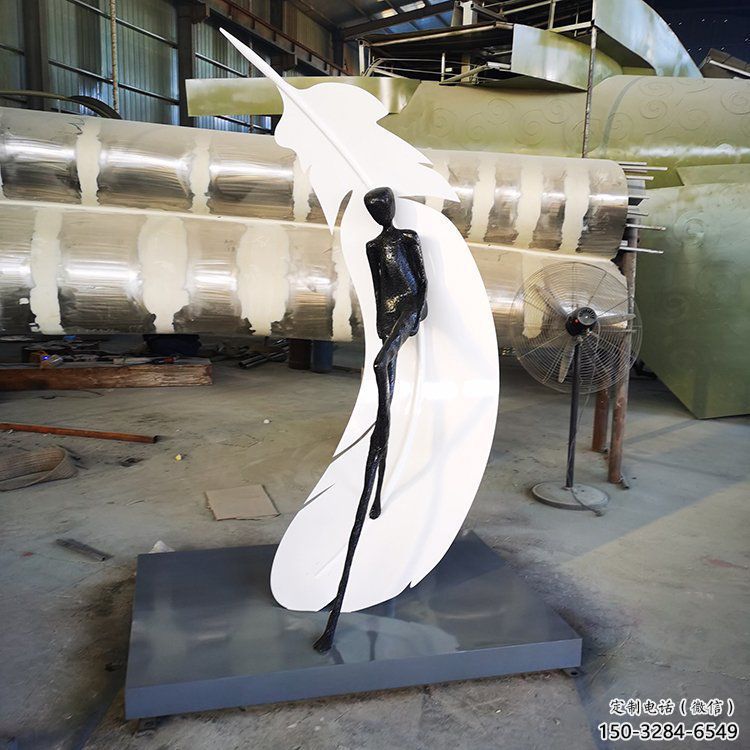 羽毛雕塑 噴水園林小品 餐飲店雕塑 羽毛雕塑 噴水園林小品 餐飲店雕塑