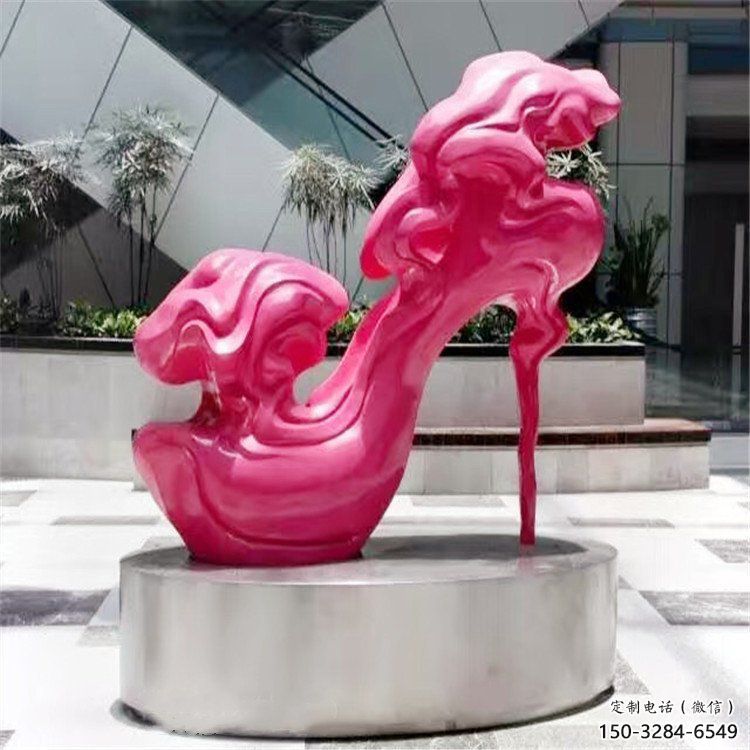 彩繪高跟鞋雕塑 懸空餐飲店擺件 街頭雕塑 彩繪高跟鞋雕塑 懸空餐飲店擺件 街頭雕塑