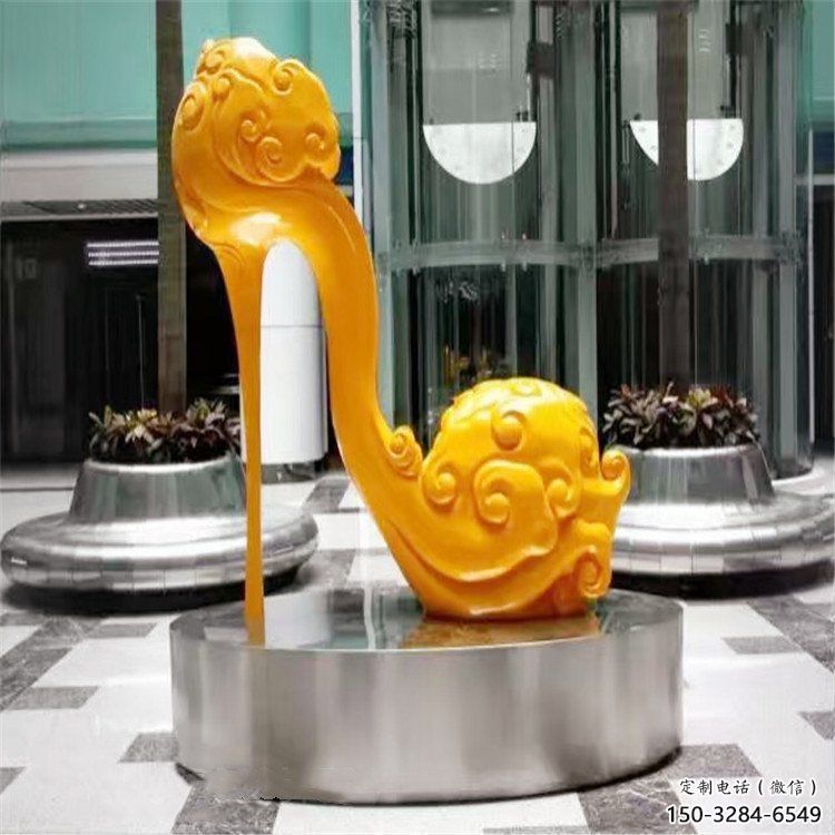 高跟鞋雕塑 烤漆大型擺件 博物館雕塑 高跟鞋雕塑 烤漆大型擺件 博物館雕塑