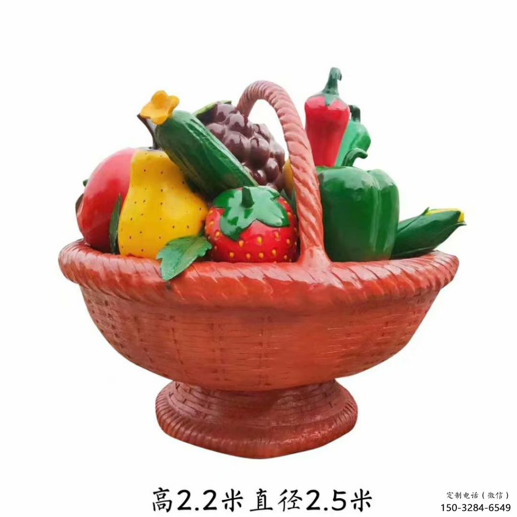 賓館果籃雕塑 烤漆大型擺件 歐式雕塑 賓館果籃雕塑 烤漆大型擺件 歐式雕塑
