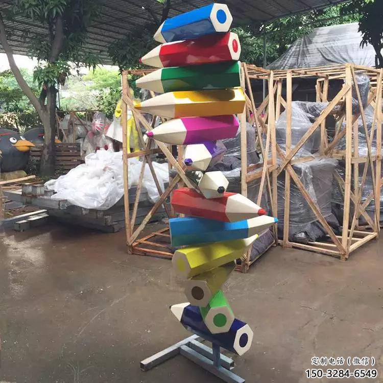 博物館鉛筆雕塑 電鍍現代小品 公園雕塑 博物館鉛筆雕塑 電鍍現代小品 公園雕塑
