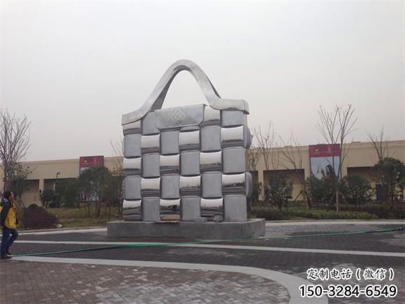 鏡面包包雕塑 烤漆大型擺件 博物館雕塑 鏡面包包雕塑 烤漆大型擺件 博物館雕塑