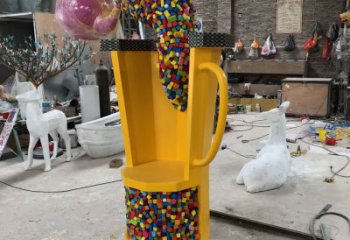 別墅區懸壺雕塑 大型別墅區擺件 剪影雕塑