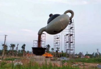 大型商場(chǎng)懸壺雕塑 仿真景觀擺件 鏡面雕塑