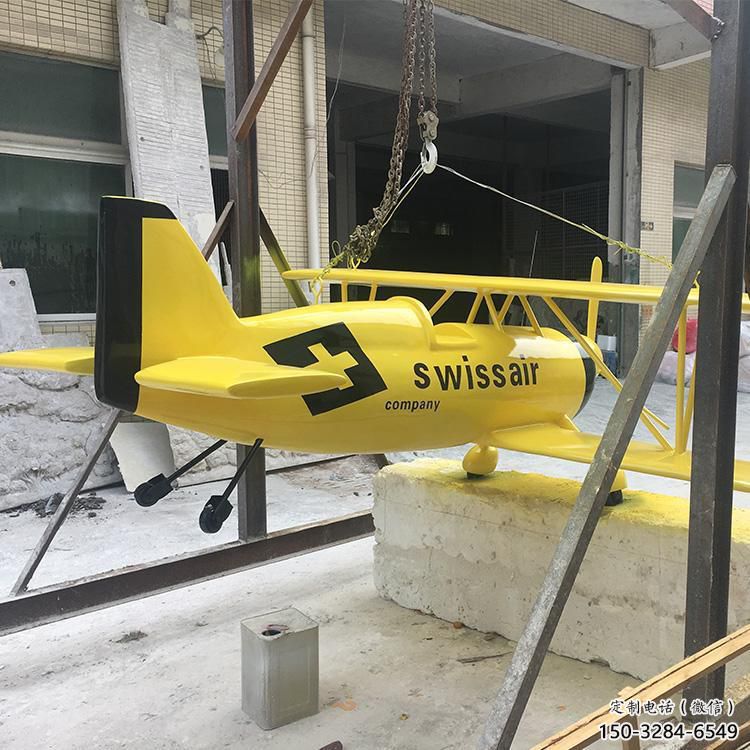 公園飛機雕塑 創意企業擺件 美陳雕塑 公園飛機雕塑 創意企業擺件 美陳雕塑
