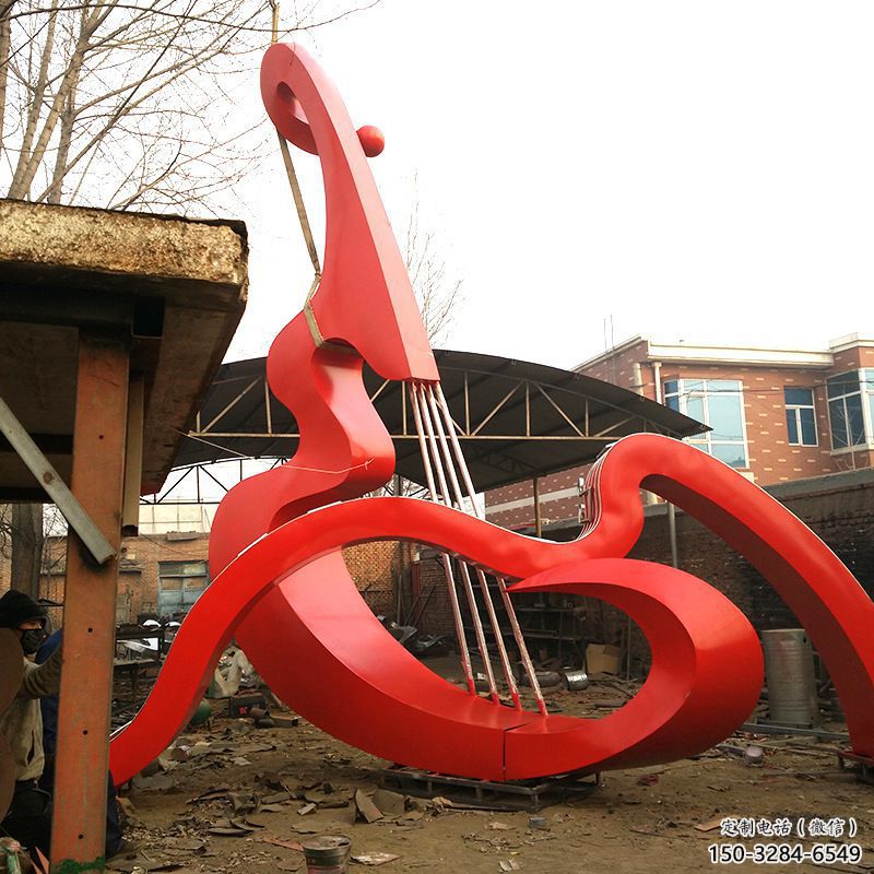 燈光吉他雕塑 懸空餐飲店小品 商業街雕塑 燈光吉他雕塑 懸空餐飲店小品 商業街雕塑