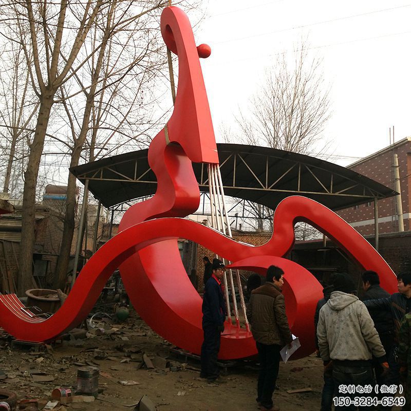 鍛造吉他雕塑 懸空餐飲店小品 戶外雕塑 鍛造吉他雕塑 懸空餐飲店小品 戶外雕塑