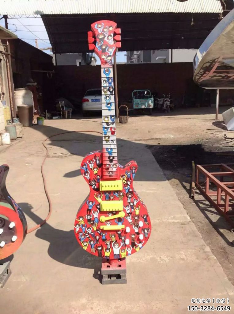 房地產吉他雕塑 現代景觀擺件 幾何雕塑 房地產吉他雕塑 現代景觀擺件 幾何雕塑