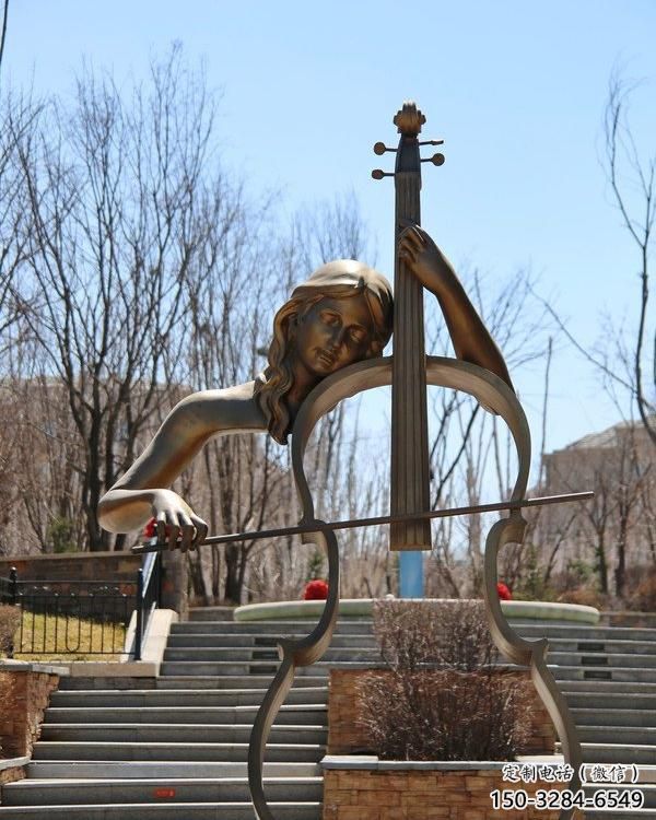 商業街吉他雕塑 烤漆擺件 彩繪雕塑 商業街吉他雕塑 烤漆擺件 彩繪雕塑