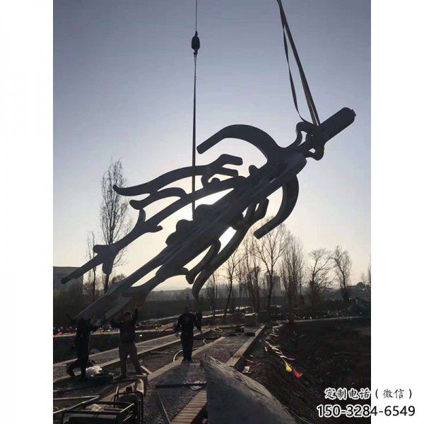 水景漢字雕塑 彩繪剪紙小品 現代雕塑 水景漢字雕塑 彩繪剪紙小品 現代雕塑