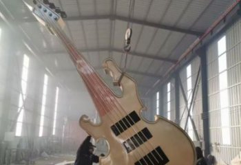 景觀吉他雕塑 剪影景觀小品 商業街雕塑