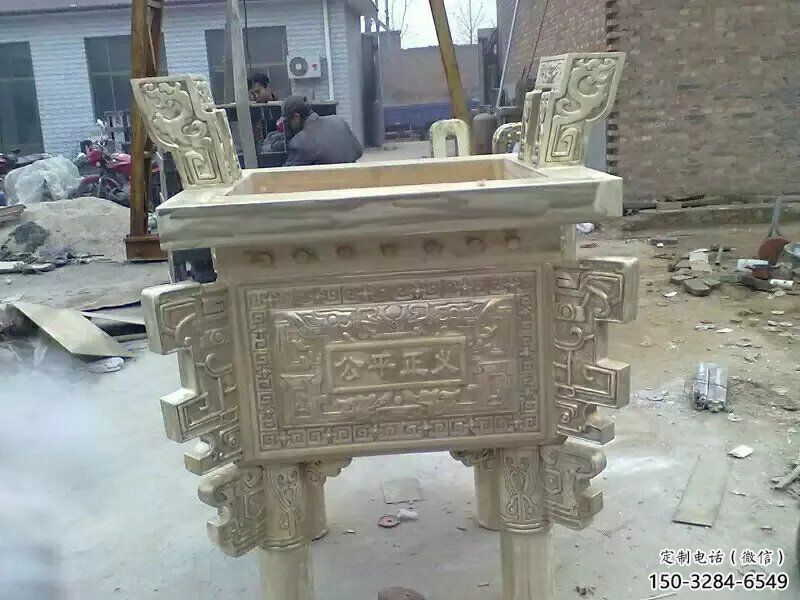 草地福鼎雕塑 現代校園小品 大型雕塑 草地福鼎雕塑 現代校園小品 大型雕塑