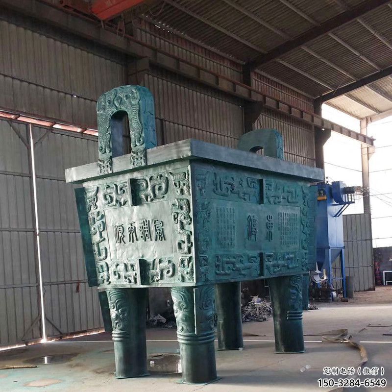 大門口福鼎雕塑 發光公園小品 仿真雕塑 大門口福鼎雕塑 發光公園小品 仿真雕塑