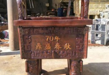 街頭福鼎雕塑 大型別墅區擺件 鋼管雕塑